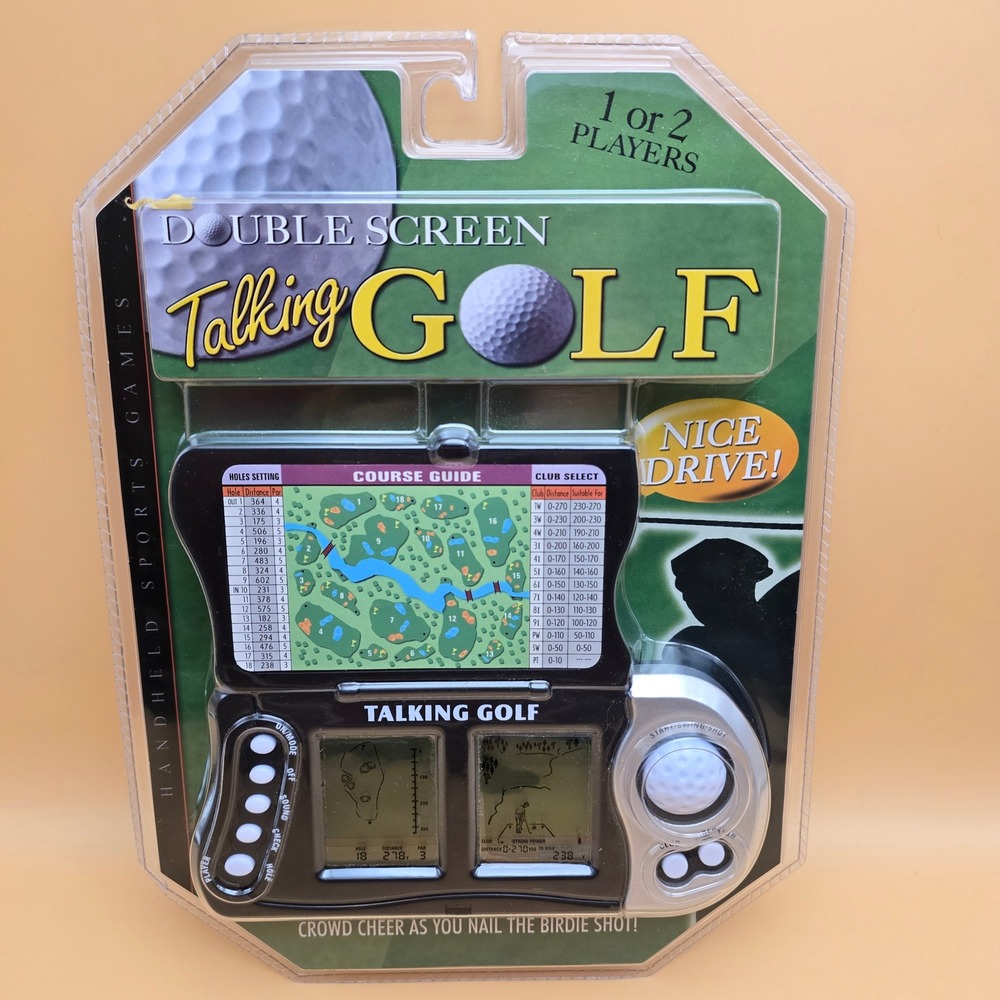 Excalibur Electronics Double Screen Talking Golf Handheld Game 383-2-CS New